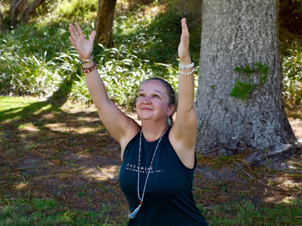 Dr. Sue in Yoga pose